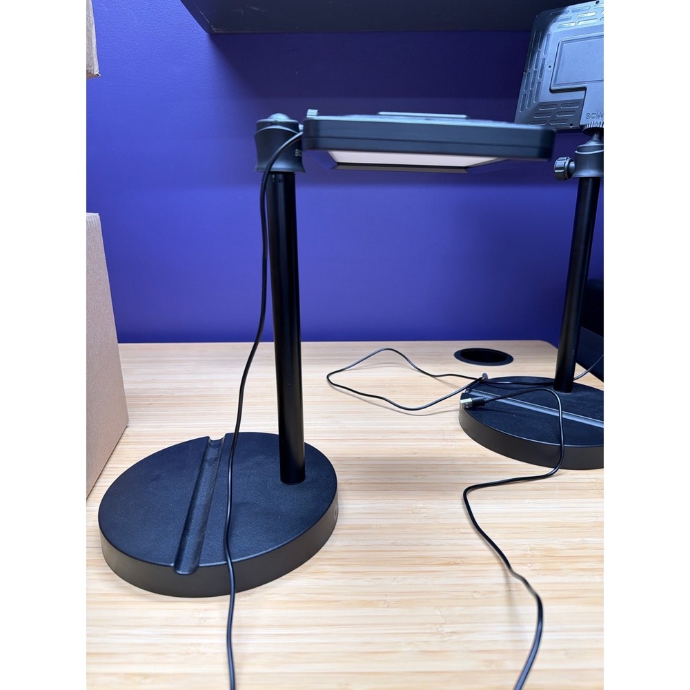 Bower LED Video Light Panel Desk Stand Set of 2 USB Powered Adjustable - Picture 6 of 6
